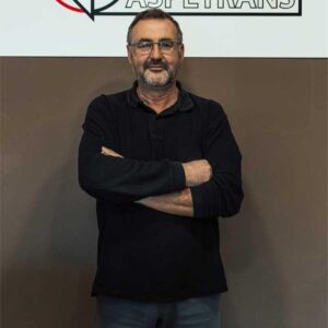 Un empleado de Logística Aspetrans